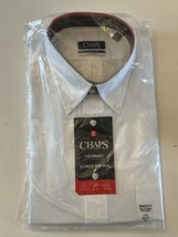 CHAPS Ultimate Non-Iron Regular Fit Mens XL Long Sleeve 17.5 36/37 White - £23.35 GBP