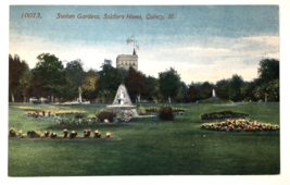 Sunken Gardens, Soldiers&#39; Sailors&#39; Home Quincy Illinois Antique PC Unposted - £10.99 GBP