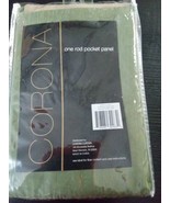 New Corona Curtain Tab &amp; Rod Pocket Panel Green 859 zb - $24.00 CAD