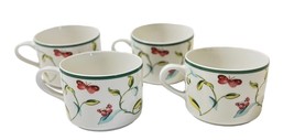 Martha Stewart Beautiful Butterfly Tea Cups Coffee Mugs New No Box Lot of 4 - £19.57 GBP