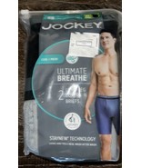 Jockey Ultimate Breathe ~ 2-Pack Men&#39;s Long Leg Boxer Briefs Cotton Blen... - $24.74