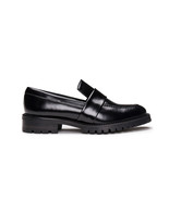 Vegane Schuhe Flach Loafer Mokassin mit prominenten Sohle atmungsaktiv gefüttert - $129.08