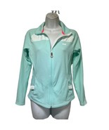 helly hansen teal blue white full zip activewear track jacket Size S - £27.23 GBP