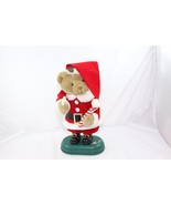 Teddy Bear Animated Christmas 14&quot;  Xmas - $29.47 CAD