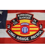 US ARMY O CO. 75TH INF 78TH INF 82ND AIRBORNE RANGER LONG RANGE PATROL P... - £6.29 GBP