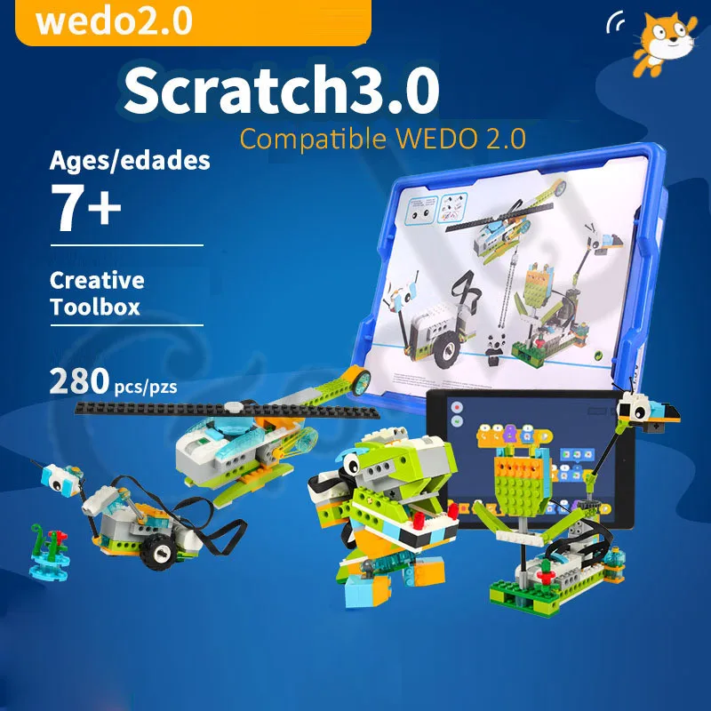 NEW Technical WeDo 3.0 Robotics Construction Set Building Blocks Bricks - £63.48 GBP+