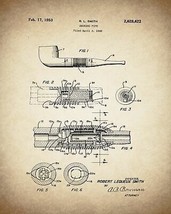 8799.Decoration Poster.Home room interior art print.Patent.Smoking pipe.Decor - £13.01 GBP+