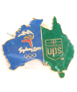 VTG Sydney 2000 Olympics UPS United Parcel Service Logo Australia Map En... - $23.13 CAD