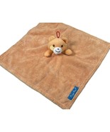 Crayon Bear Lovey Baby Security Blanket Orange Teddy Boys Girls Fleece B... - £15.76 GBP