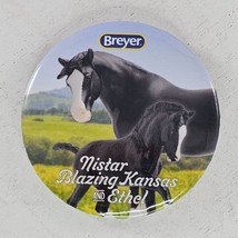 Breyer Horse Nistar Blazing Kansas And Ethel Button Pin - £11.18 GBP