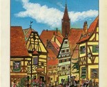 Chez Yvonne Menu Strasbourg France 1996 R Scouvart Cover  - $47.66