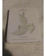 2013 Hallmark Keepsake A Wish For Peace Glass Christmas Ornament New in Box - $5.89