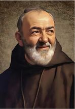 Padre Pio 5&quot; Wood Plaque,  New #AB-301-1/R2 - €12,84 EUR