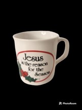 Vintage Jesus is the Reason for the Season Christmas Coffee Mug Cup - £5.43 GBP