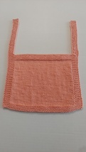 Knit Baby Bib (Peach) - $25.00