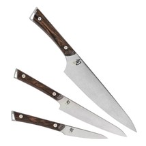 Shun Kanso 3pc 3.5&quot; Paring, 6&quot; Utiltiy &amp; 8&quot; Cook&#39;s Starter Knife Set - $224.95