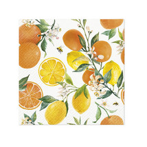 Paw 3-Ply Lunch Napkin 33cm - Citrus w/ Bees - $338.14 MXN