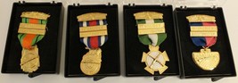 4 Mid Century Gun Club Medals/Ribbons El Cajon Calif. Assorted Awards in Cases - $33.66