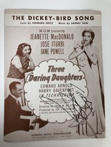 Jane Powell Signed Autographed &quot;The Dickey-Bird Song&quot; Vintage Song Sheet - £31.85 GBP