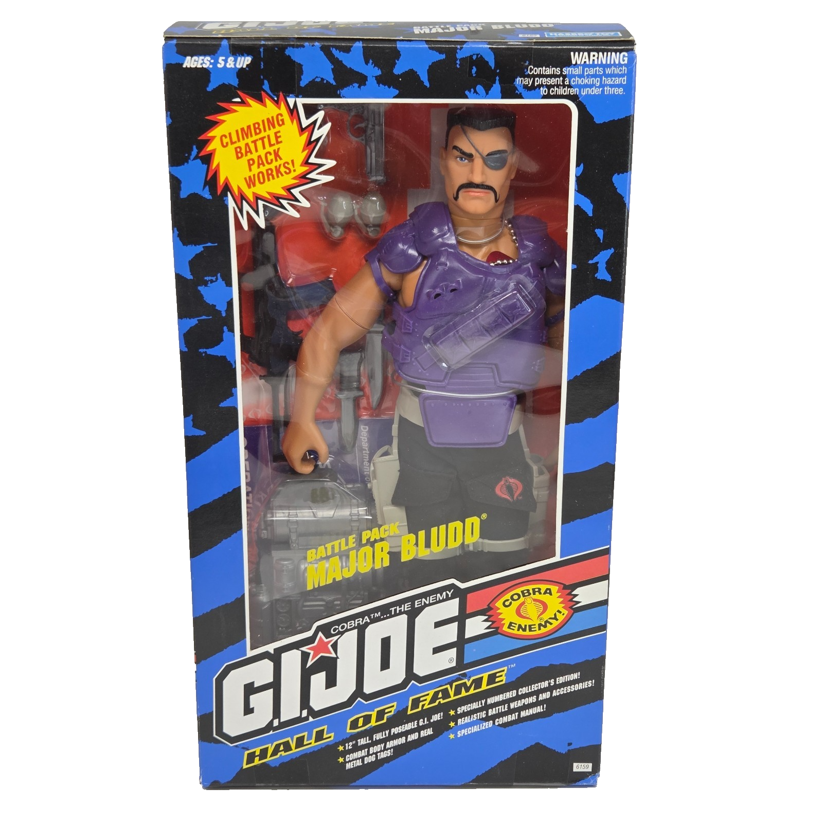 VINTAGE 1993 HASBRO GI JOE ACTION FIGURE BATTLE PACK MAJOR BLUDD NEW # 6159 - $19.00