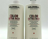 Goldwell Color Extra Rich Brilliance Shampoo &amp; Conditioner/Coarse Hair 3... - £62.09 GBP