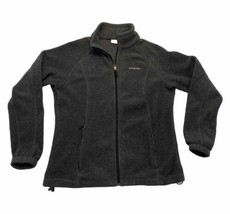 Columbia Benton Springs Fleece Full Zip Jacket Dark Grey Womens XL Outdoor  - $19.35