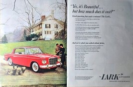 Lark by Studebaker Coupe Dogs Terrier Couple red 2 page ad-1962 Vintage ... - $14.03