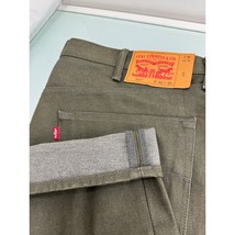 Levis 501 White Oak Cone Men Denim Jeans Selvedge Green Button Fly 42X30 - $39.57