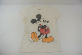 Disneyland Disney World Mickey Mouse T-Shirt Women&#39;s Size Small White Vi... - $17.41