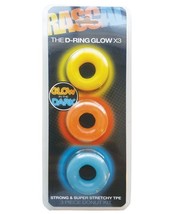 PENIS RING RASCAL THE D RING GLOW X3 STRETCH NO ROLE DESIGN - $350.14 MXN