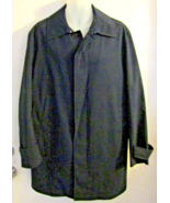Men&#39;s Brooks Brothers Navy Blue Storm System Short Trench Coat Size 40R - $3,744.54 MXN