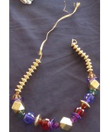Nice Beaded Costume Jewelry Necklace - Large Size Acrylic Beads – GLAMOR... - £7.77 GBP
