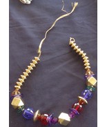 Nice Beaded Costume Jewelry Necklace - Large Size Acrylic Beads – GLAMOR... - $13.46 CAD