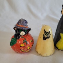 Vintage Lot of 5 Halloween Gurley Candles Witch Black Cat Jack O Lanterns Ghosts - £39.46 GBP