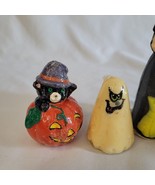 Vintage Lot of 5 Halloween Gurley Candles Witch Black Cat Jack O Lantern... - £38.91 GBP
