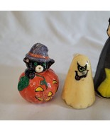 Vintage Lot of 5 Halloween Gurley Candles Witch Black Cat Jack O Lantern... - $942.26 MXN