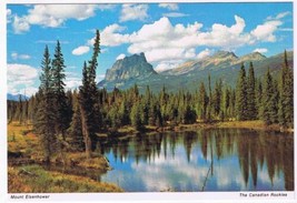 Alberta Postcard Mount Eisenhower Canadian Rockies Castle Mountain  - $2.96