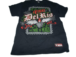 WWE Viva Del Rio The Prince of Mexico double sided black T-Shirt Size M - $24.74