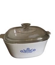Corning Ware Blue Cornflower Casserole Dish + Lid 2 1/2 Quart Vintage P-... - €9,17 EUR