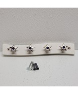 Hook It Up Keychain Wood Rack Silver Stars Blue Jewel Retro Vintage Y2K - $39.50