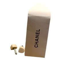 Authentic Chanel High Heel Shoe Replacement Taps Tips - Color White In Envelope - £14.82 GBP