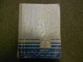 989 1990 Mitsubishi Galant Service Manual Vol 1 Engine Chassis & Body Damaged - $14.39