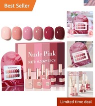 15ml 6-Piece Non-toxic Gel Polish Kit - Smudge Proof DIY Manicure for Women - $39.00