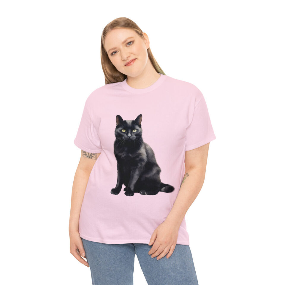 Primary image for halloween black cat is watching you t shirt gift scary tee stocking stuffer