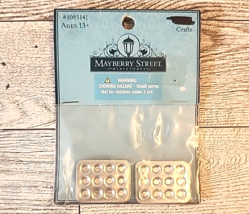 2 Dollhouse Muffin Tins Baking Vintage Metal Miniature Accessories Kitchen Mini - £7.57 GBP