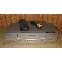 Emerson EWV603 Stereo VHS VCR with Remote, AV Cables &amp; Hdmi Adapter - $156.78