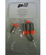 P2 BRASS Series Snap Caps, Dummy Ammo, Training Rounds, Nickel, ORANGE .... - £10.86 GBP