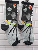 NWT 2 Pair, The Nightmare Before Christmas Jack Skeleton 30th 9-2.5 Socks - $151.86 MXN