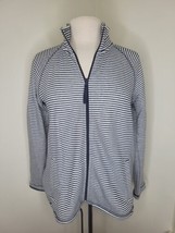Women&#39;s Talbot&#39;s NWT Striped zip front hoodie jacket size S - $16.83