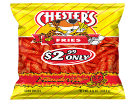 Chester&#39;s Fries Corn Snacks Flamin&#39; Hot Flavored 5 1/4 Oz 12 Big Bags! - $1,115.23 MXN